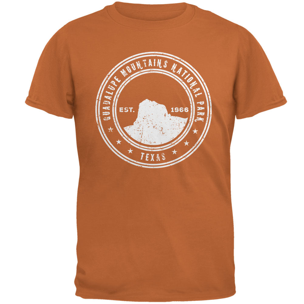 Guadalupe Mountains National Park Mens T Shirt Men's T-Shirts Old Glory 2XL Texas Orange 