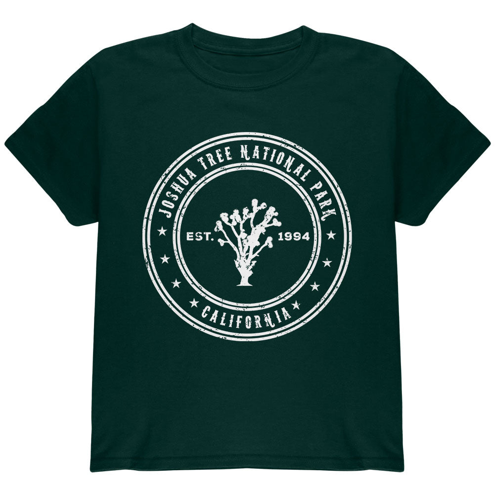 Joshua Tree National Park Youth T Shirt Youth T-Shirts Old Glory YLG Forest Green 