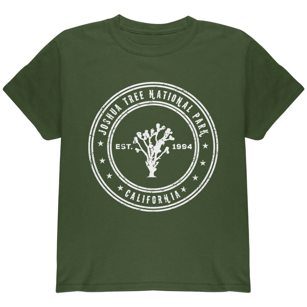 Joshua Tree National Park Youth T Shirt Youth T-Shirts Old Glory YLG Military Green 