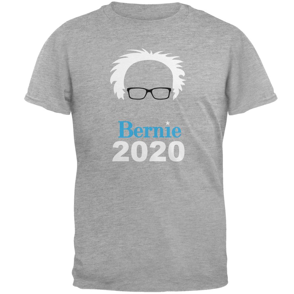 Election 2020 Bernie Sanders Hair Minimalist Mens T Shirt Men's T-Shirts Old Glory 2XL Heather 