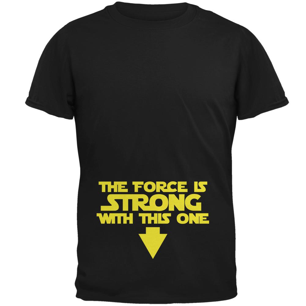 The Force Is Strong With This One Perverted Humor Mens T Shirt Men's T-Shirts Old Glory 2XL Black 