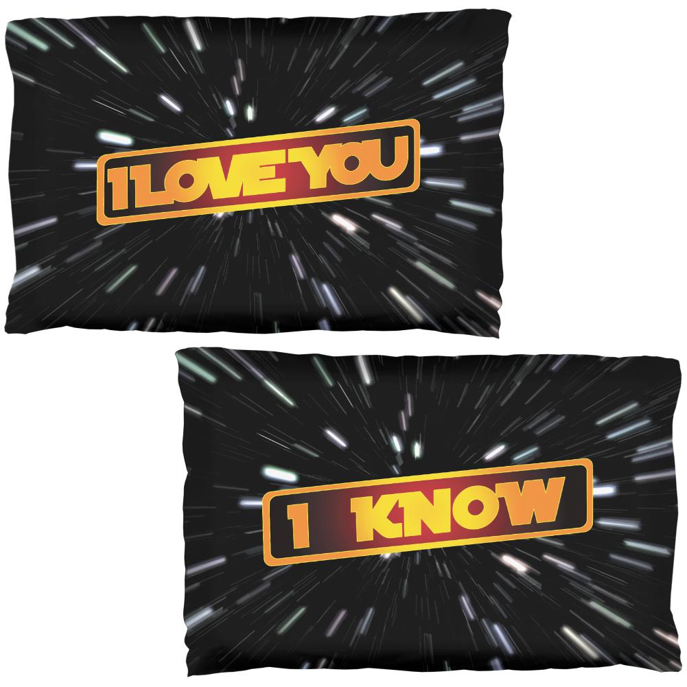 I Love You I Know Hyper Space Pillow Case Set Pillowcases Old Glory OS Multi 