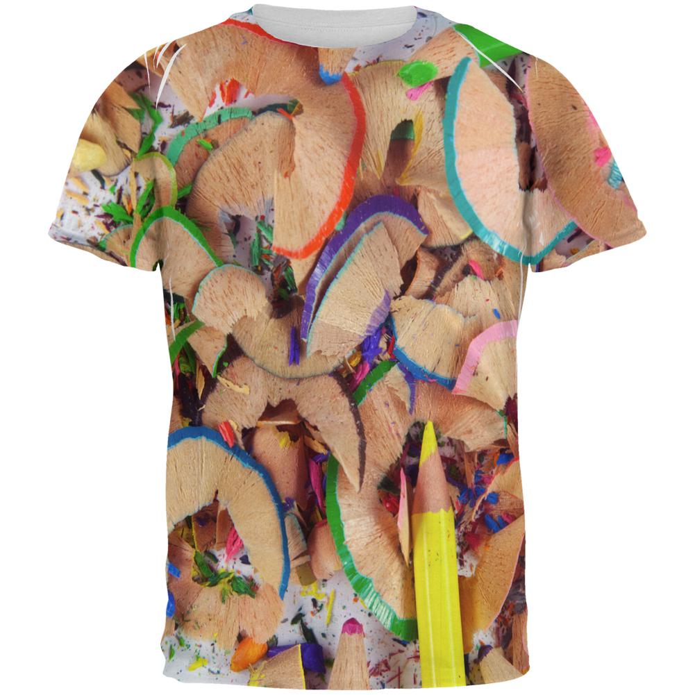 Sharpen Your Colored Art Pencils All Over Mens T Shirt Men's T-Shirts Old Glory 2XL Multi 