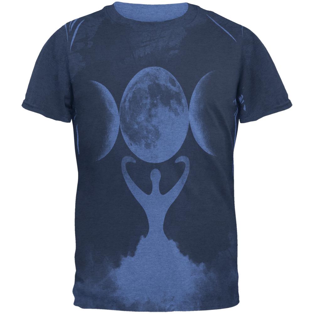 Wiccan Moon Goddess Mother Earth Symbol Mens T Shirt Men's T-Shirts Old Glory 2XL Heather Royal 