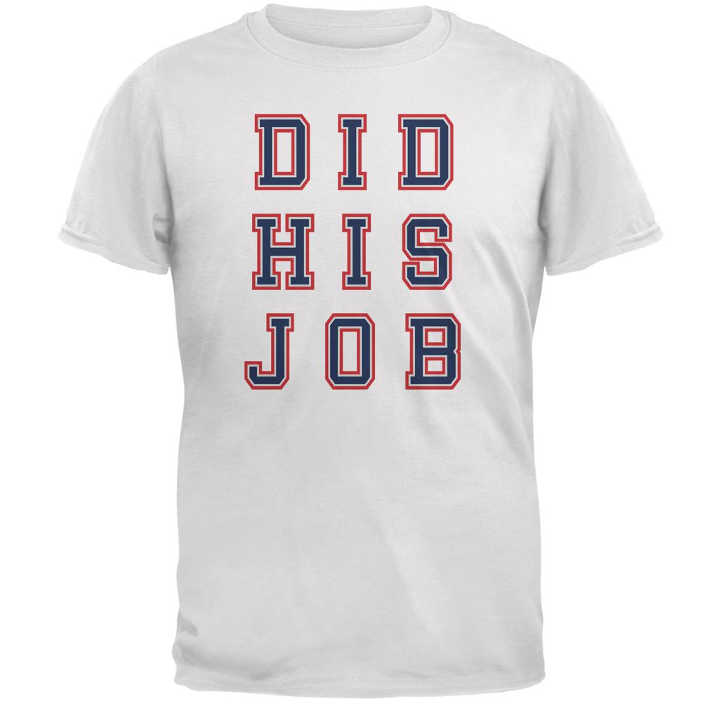 GOAT Did His Job Patriot Mens T Shirt Men's T-Shirts Old Glory 2XL White 