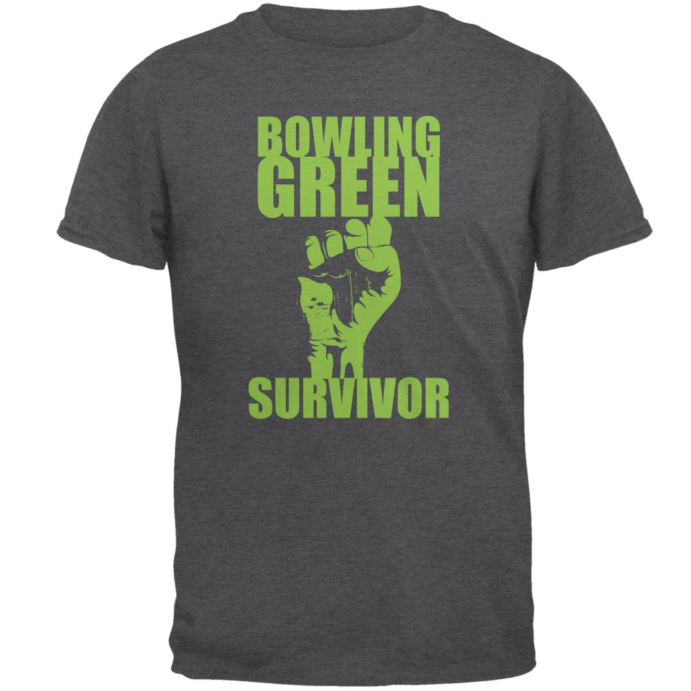 Bowling Green Massacre Survivor Funny Mens T Shirt Men's T-Shirts Old Glory 2XL Dark Heather 