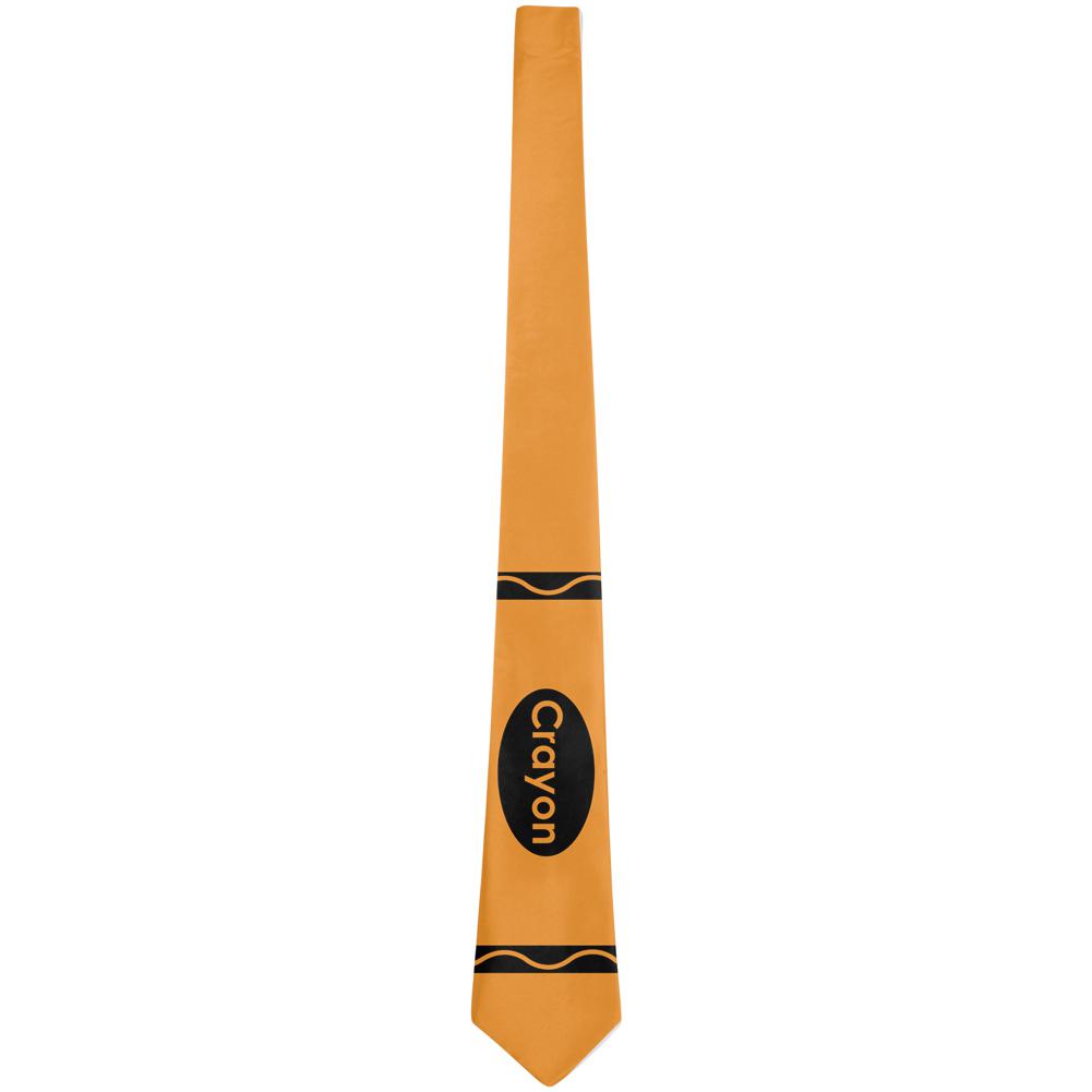 Orange Crayon Costume All Over Neck Tie Ties Old Glory   