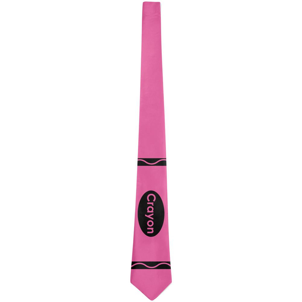 Pink Crayon Costume All Over Neck Tie Ties Old Glory   