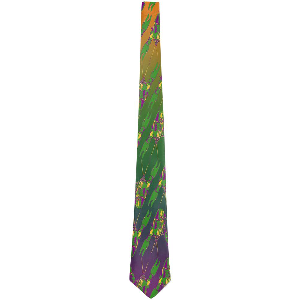 Mardi Gras Cajun Crawfish All Over Neck Tie Ties Old Glory   