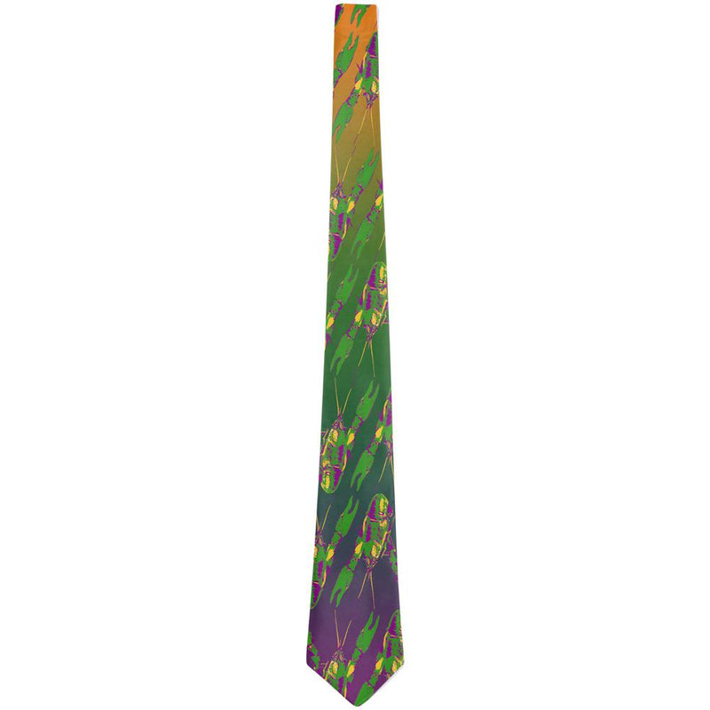 Mardi Gras Cajun Crawfish All Over Neck Tie Ties Old Glory   