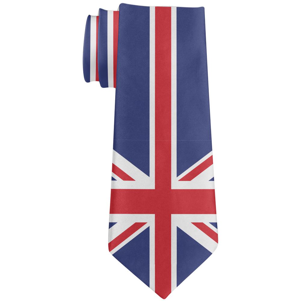 British Flag Union Jack All Over Neck Tie Ties Old Glory OS Multi 