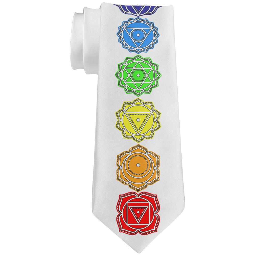 Chakra Symbols Neck Tie Ties Old Glory OS Multi 