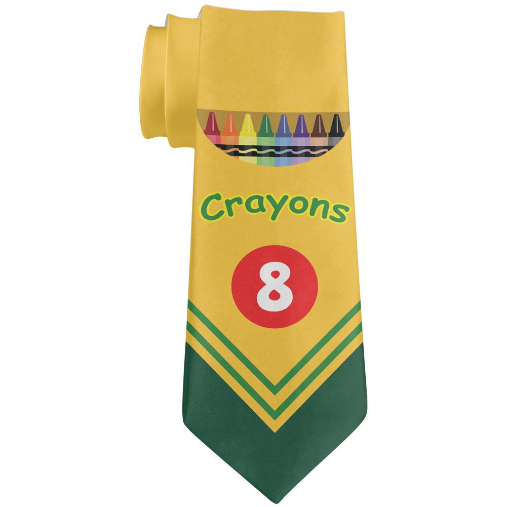 Fun Crayon Box All Over Neck Tie Ties Old Glory OS Multi 