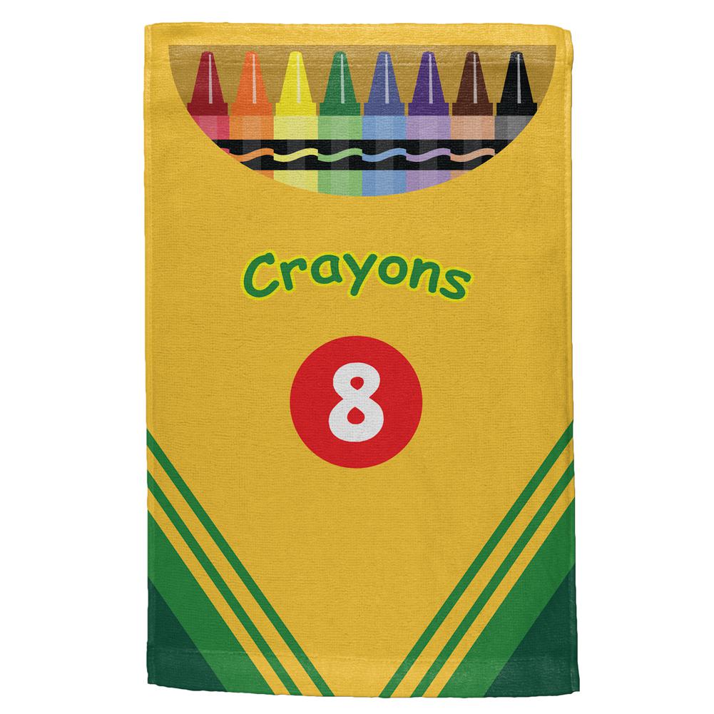 Fun Crayon Box All Over Hand Towel Hand Towel Old Glory OS Multi 