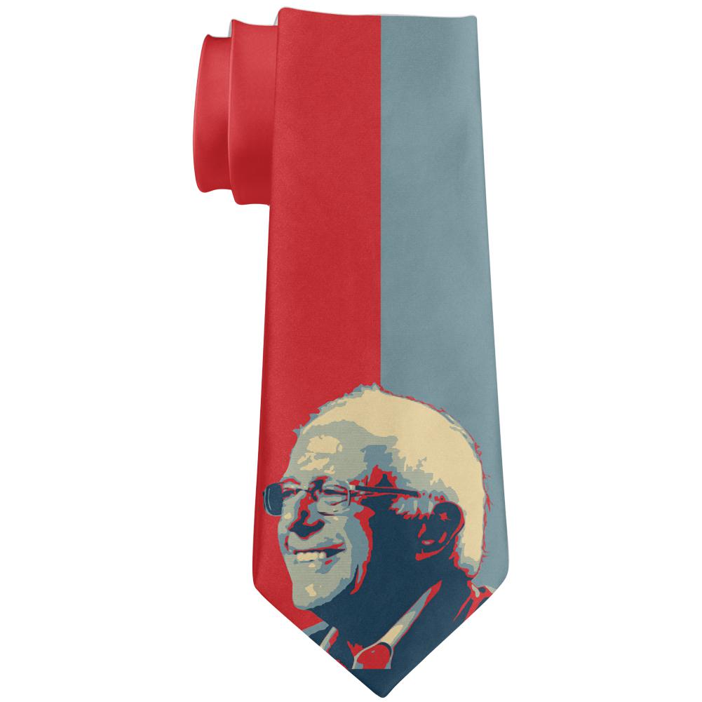 Bernie Sanders Hope Feel The Bern All Over Neck Tie Ties Old Glory OS Multi 