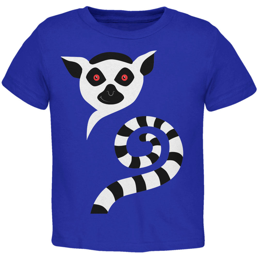 Ring-Tailed Lemur Monkey of Madagascar Toddler T Shirt Toddler T-Shirts Old Glory 2T Royal 