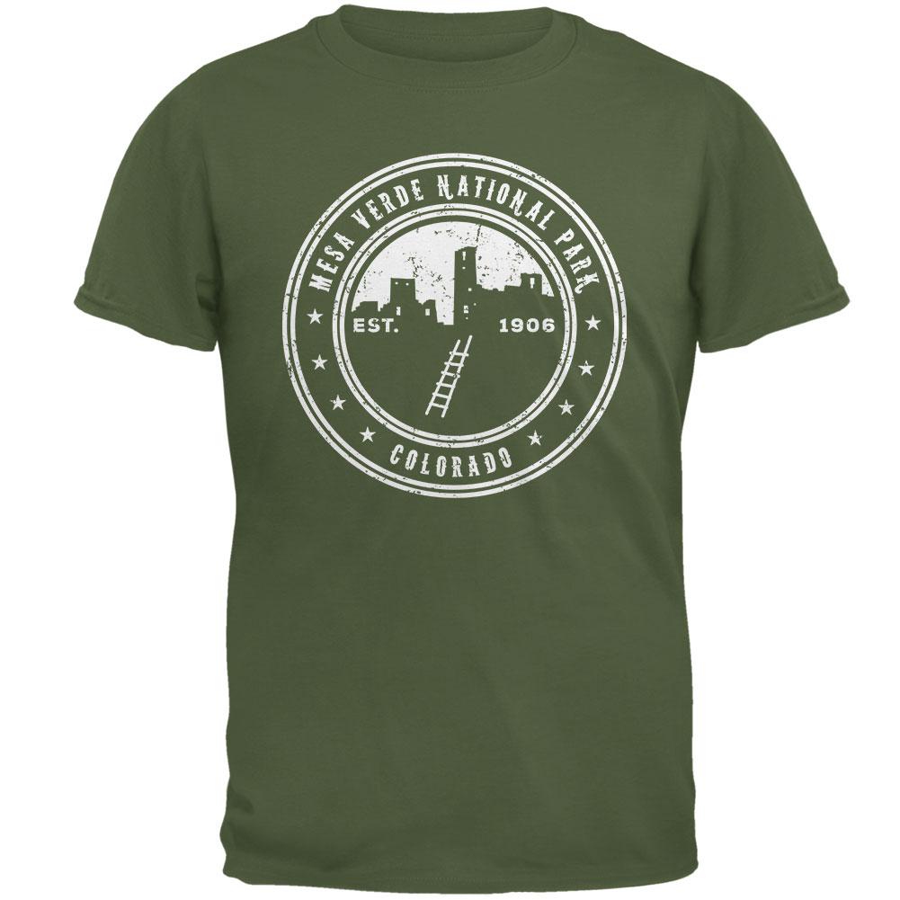 Mesa Verde National Park Mens T Shirt Men's T-Shirts Old Glory 2XL Green 