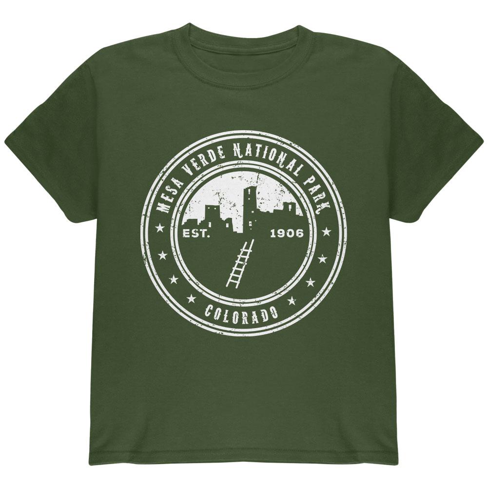 Mesa Verde National Park Youth T Shirt Youth T-Shirts Old Glory LG Green 