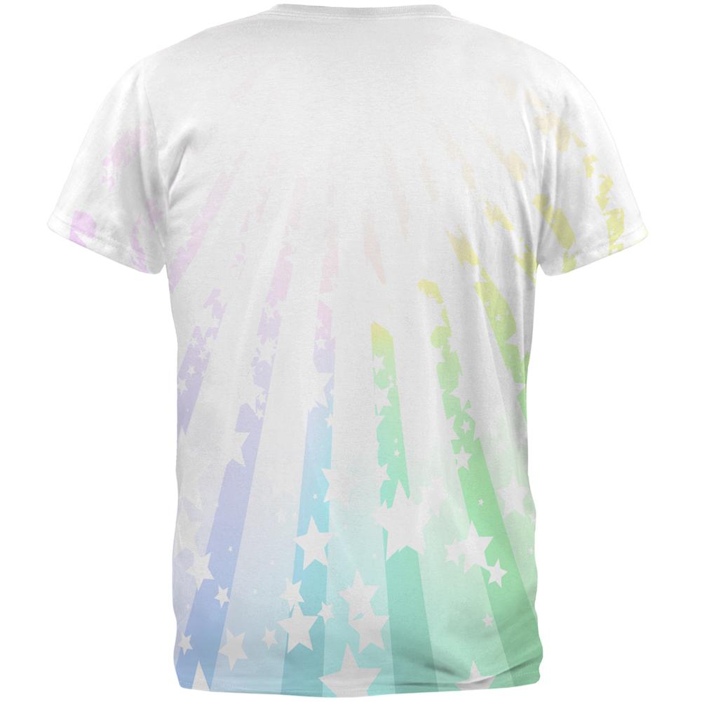 My Spirit Animal Unicorn Pastel Rainbow All Over Mens T Shirt Men's T-Shirts Old Glory   