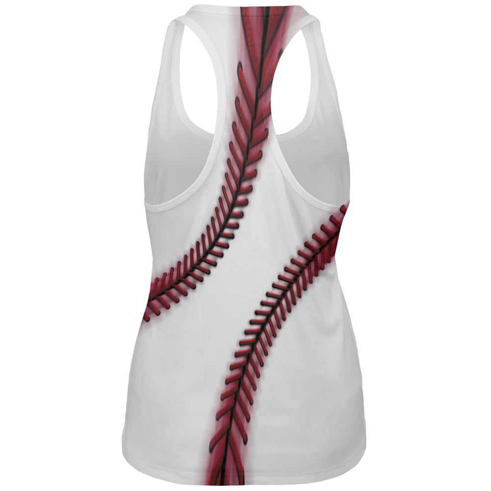 Fastball Baseball All Over Womens Work Out Tank Top Women's Tank Tops Old Glory   