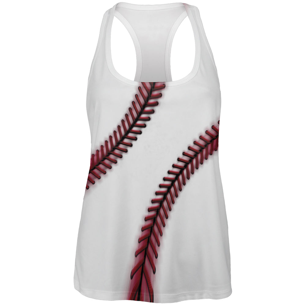 Fastball Baseball All Over Womens Work Out Tank Top Women's Tank Tops Old Glory LG Multi 