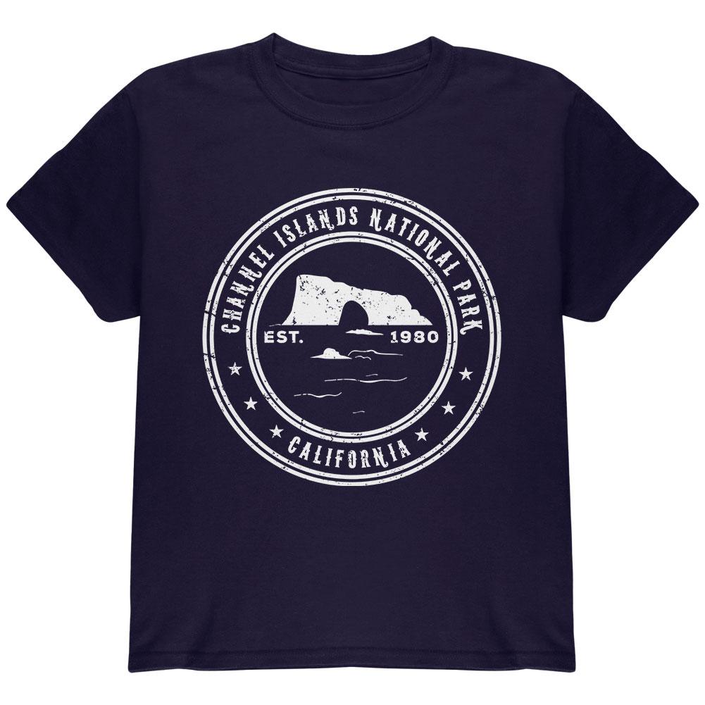 Channel Islands National Park Youth T Shirt Youth T-Shirts Old Glory LG Navy 