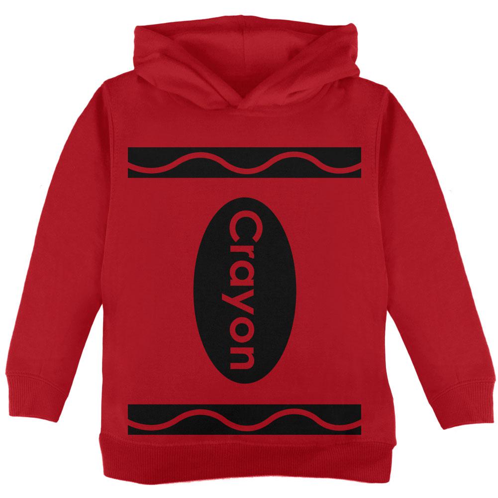 Halloween Crayon Costume Toddler Hoodie Toddler Hoodies Old Glory 2T Red 