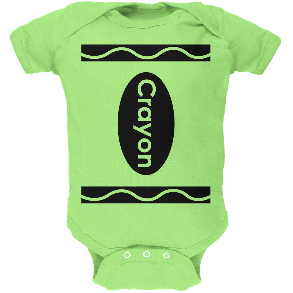 Halloween Crayon Costume Soft Baby One Piece Baby One Piece Old Glory 0-3M Key Lime 