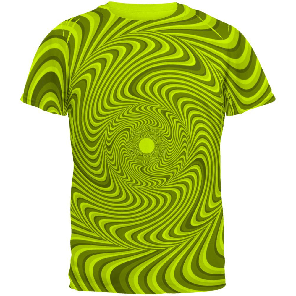 Optical Illusion Blacklight Mens T Shirt Men's T-Shirts Old Glory 2XL Green 