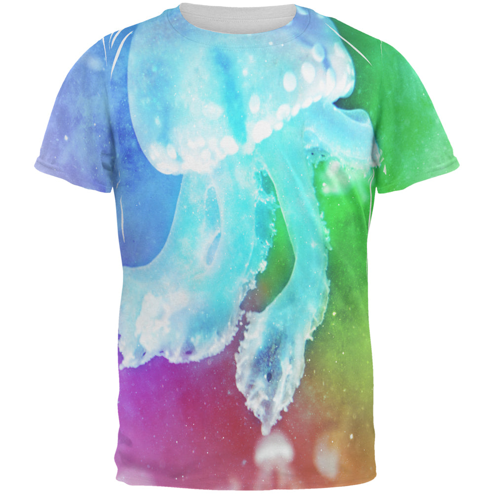 Squishy Baby Jellyfish Rainbow All Over Mens T Shirt Men's T-Shirts Old Glory 2XL Multi 