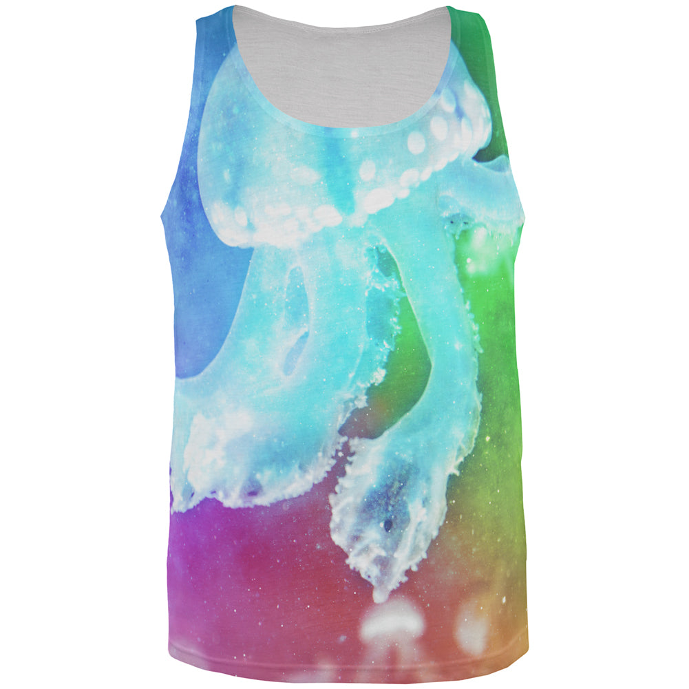 Squishy Baby Jellyfish Rainbow All Over Mens Tank Top Men's Tank Tops Old Glory 2XL Multi 