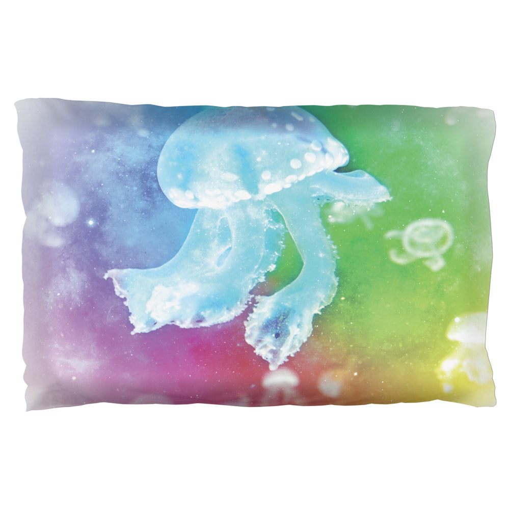 Squishy Baby Jellyfish Rainbow Pillow Case Pillowcases Old Glory OS Multicolor 