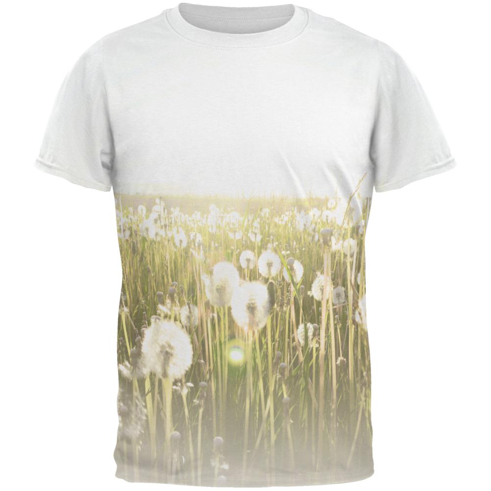 Field Of Wishes Dandelions All Over Mens T Shirt Men's T-Shirts Old Glory 2XL Multi 