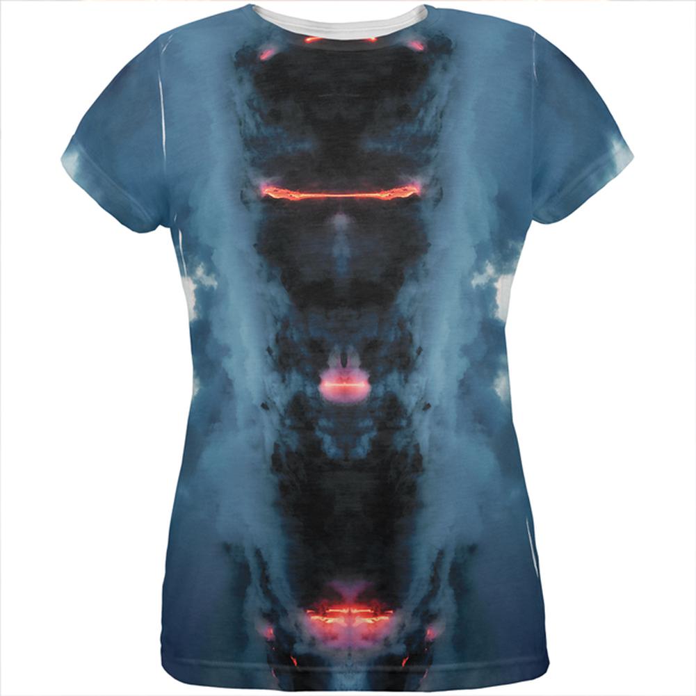 Demons In The Mist Lava All Over Womens T Shirt Women's T-Shirts Old Glory 2XL Multi 