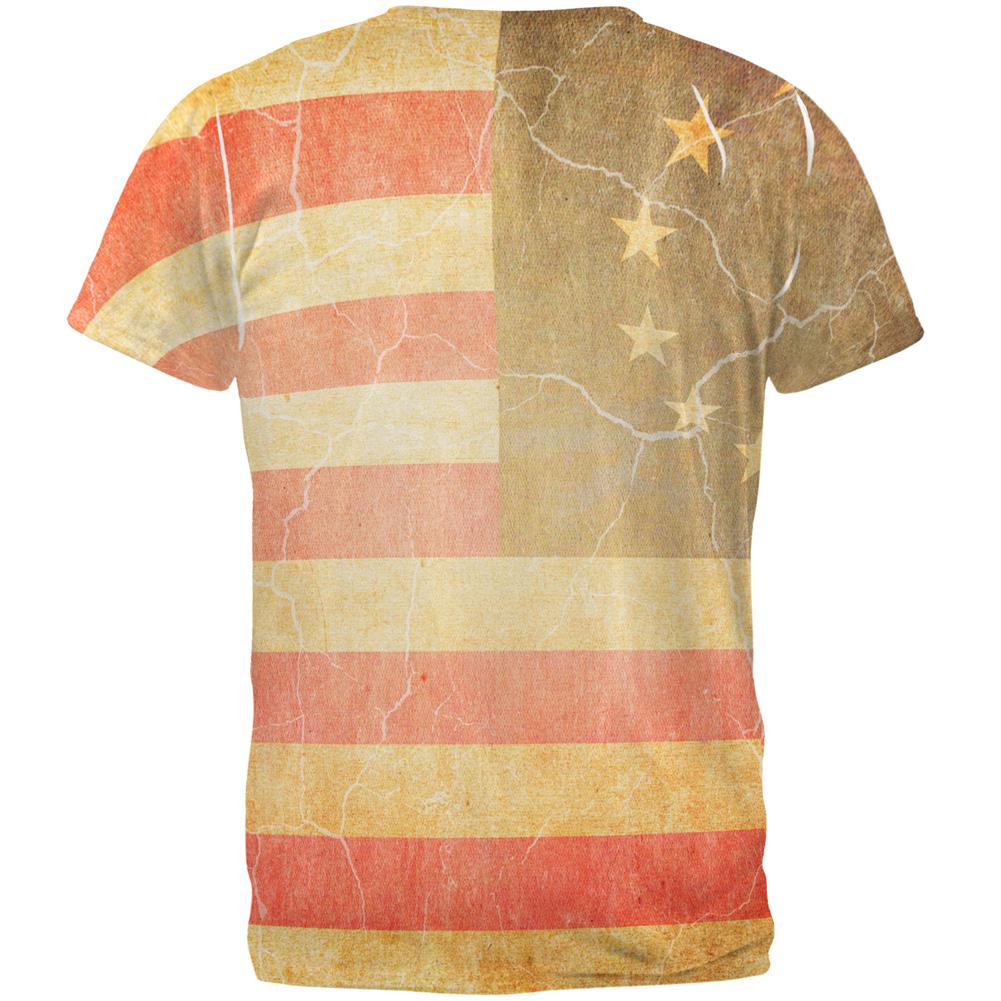 July 4th United States Constitution Betsy Ross Flag All Over Mens T Shirt Men's T-Shirts Old Glory   