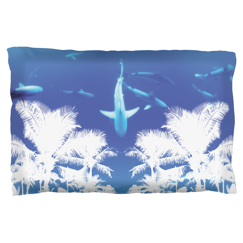 Summer Shark Beach Party Pillow Case Pillowcases Old Glory OS Multicolor 