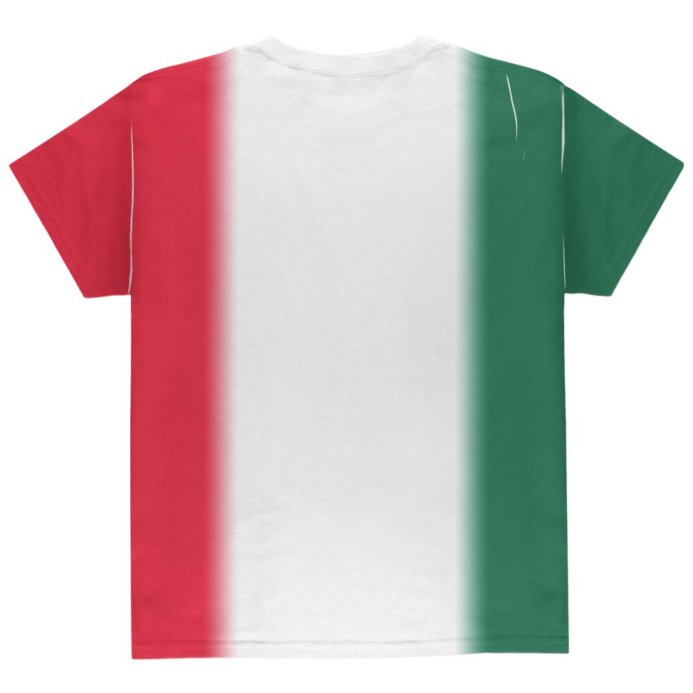 Cinco De Mayo Mexican Flag All Over Youth T Shirt Youth T-Shirts Old Glory   