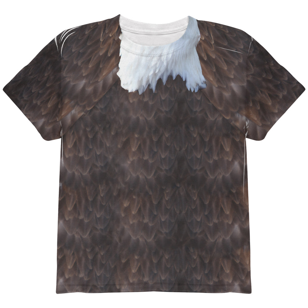 Halloween Bald Eagle Costume All Over Youth T Shirt Youth T-Shirts Old Glory YLG Multi 