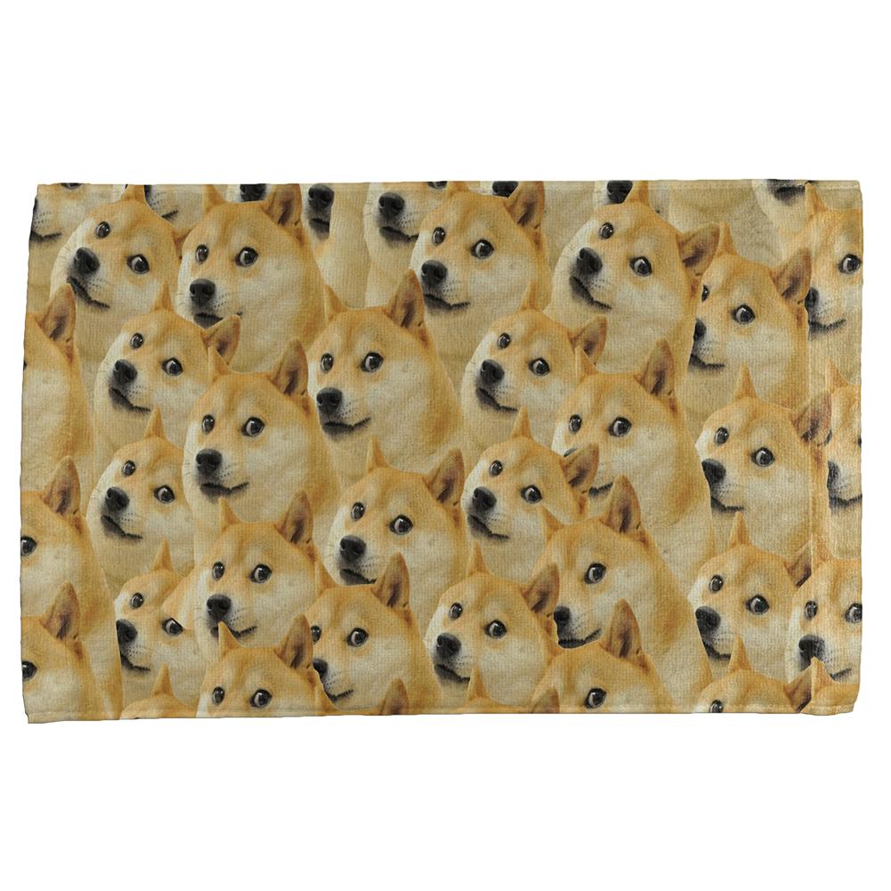 Doge Meme Funny All Over Hand Towel Hand Towel Old Glory OS Multi 