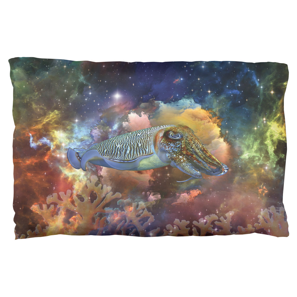 Cuttlefish In Space Pillow Case Pillowcases Old Glory OS Multicolored 