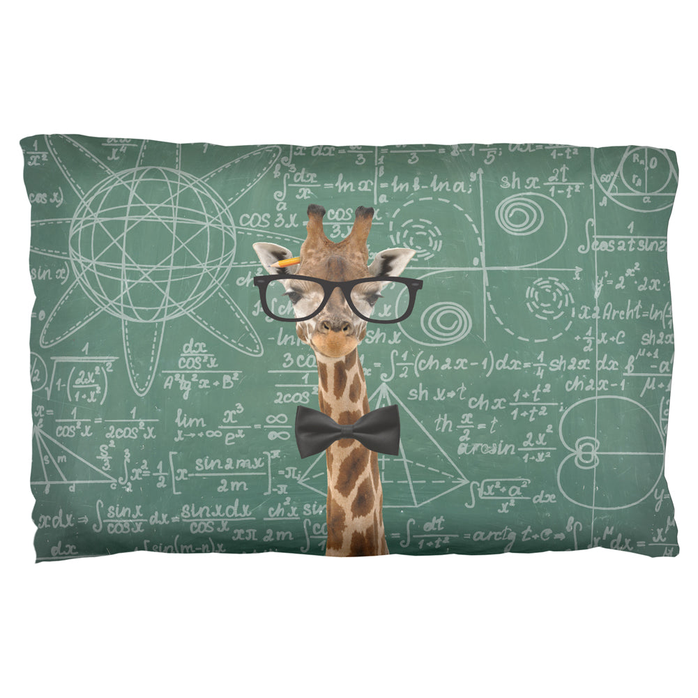 Giraffe Geek Math Formulas Pillow Case Pillowcases Old Glory OS Multicolor 