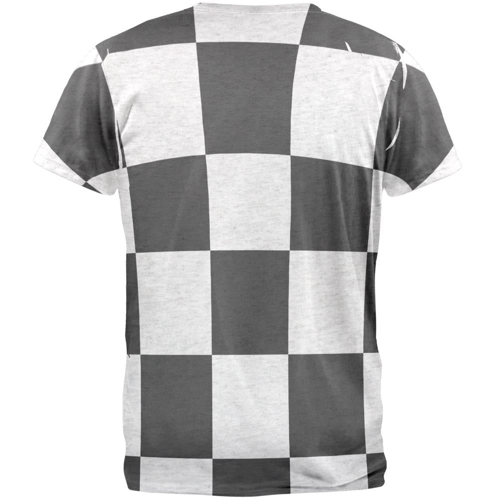 Finish Line Checkered Flag Mens T Shirt Men's T-Shirts Old Glory   