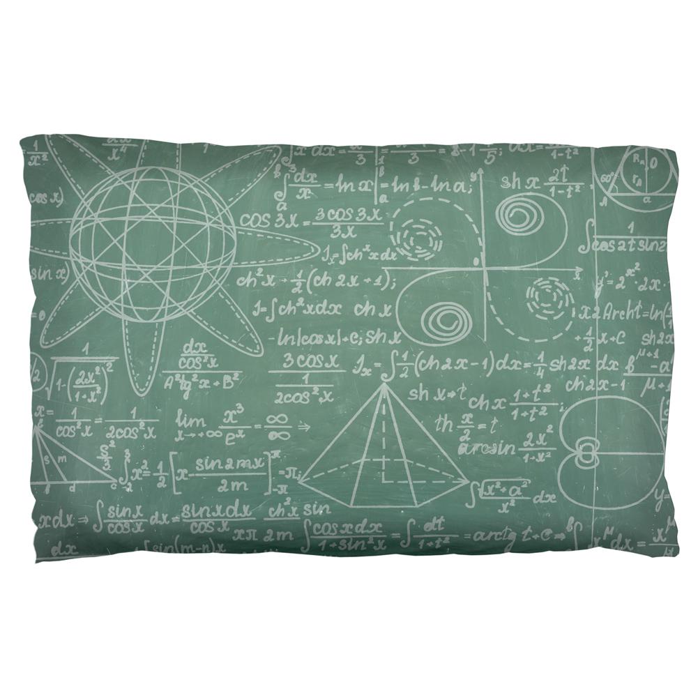 Math Geek Formulas Chalkboard Pillow Case Pillowcases Old Glory OS Multi 