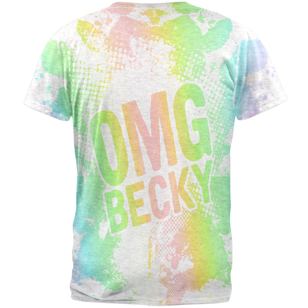 OMG Becky Make Up Splatter Mens T Shirt Men's T-Shirts Old Glory   