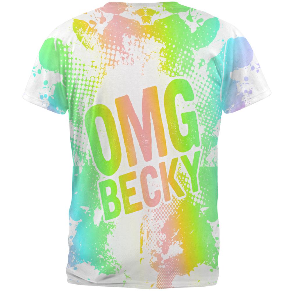 OMG Becky Makeup Splatter All Over Mens T Shirt Men's T-Shirts Old Glory   