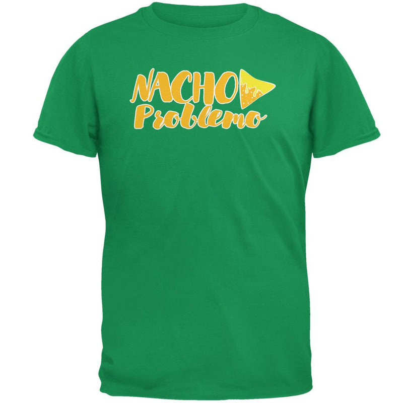 Cinco De Mayo Nacho Problemo Funny Mens T Shirt Men's T-Shirts Old Glory 2XL Green 