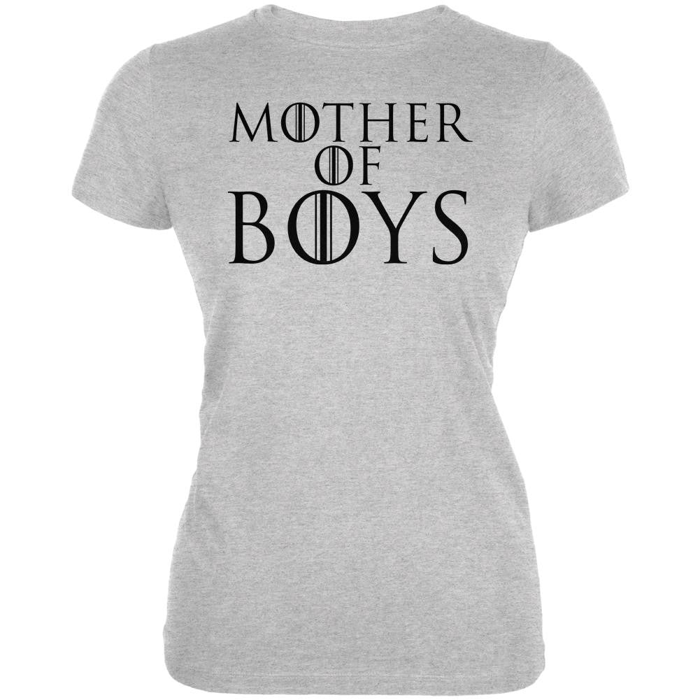 Mother's Day Mother of Dragons Boys Juniors Soft T Shirt Juniors T-Shirts Old Glory 2XL Grey 