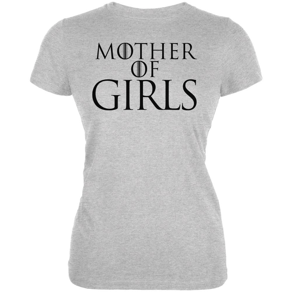 Mother's Day Mother of Dragons Girls Juniors Soft T Shirt Juniors T-Shirts Old Glory 2XL Grey 