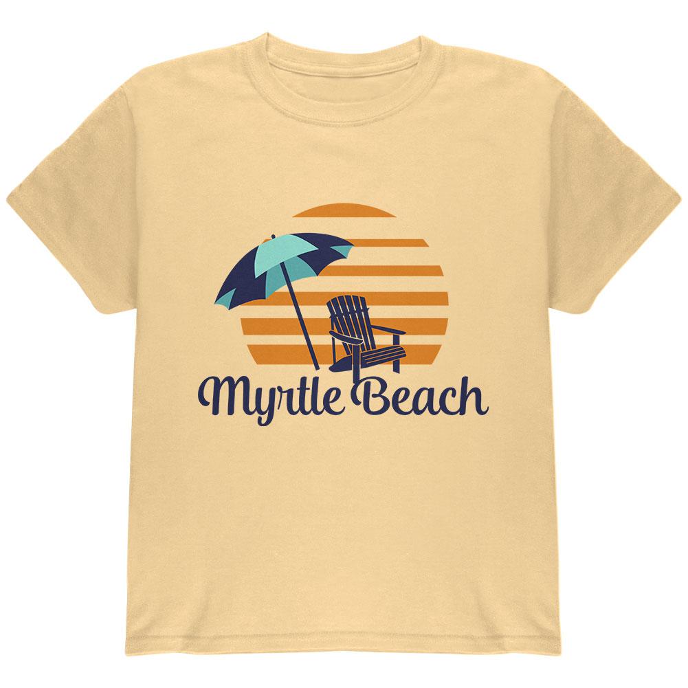 Summer Sun Sunset Myrtle Beach Youth T Shirt Youth T-Shirts Old Glory LG Yellow Haze 