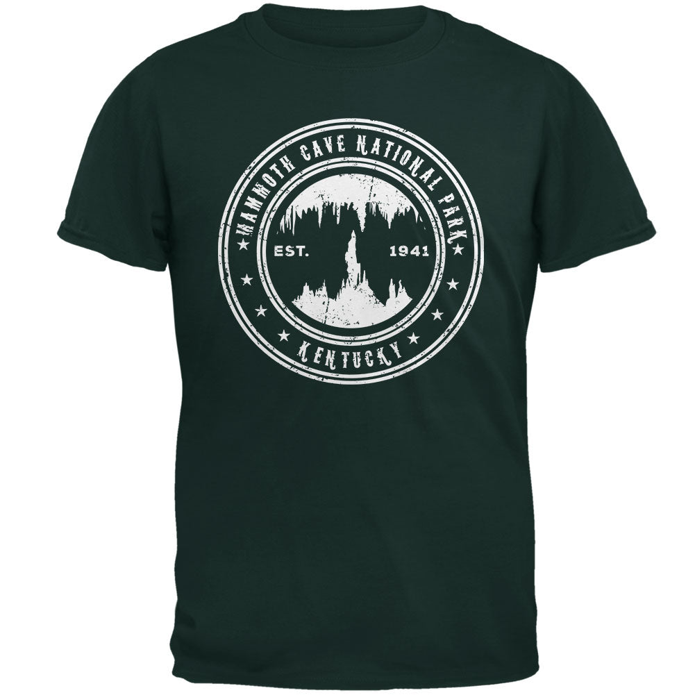 Mammoth Cave National Park Mens T Shirt Men's T-Shirts Old Glory 2XL Forest Green 